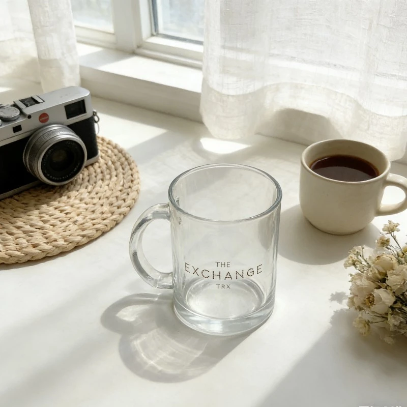 Minimalist Premium Glass Mugs With Handle
