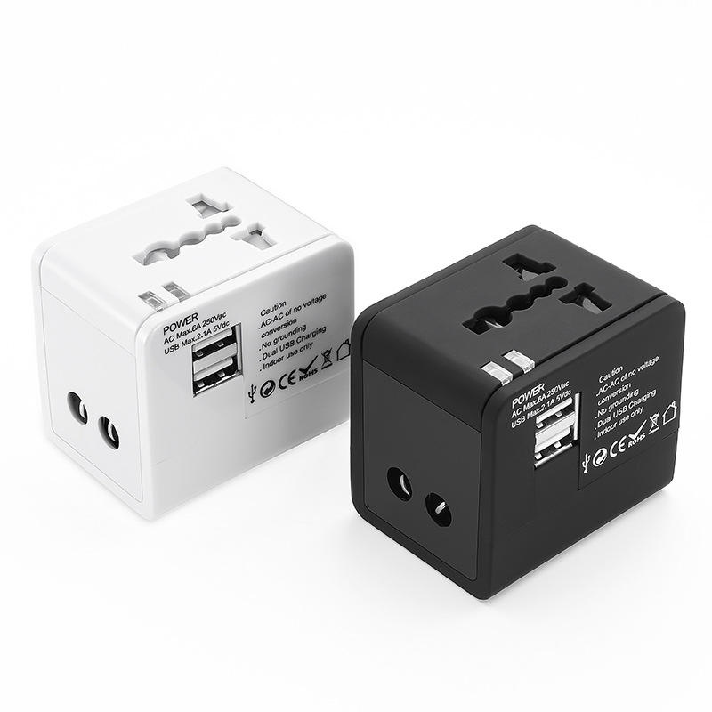 Universal Travel Adapter พร้อมพอร์ต USB คู่