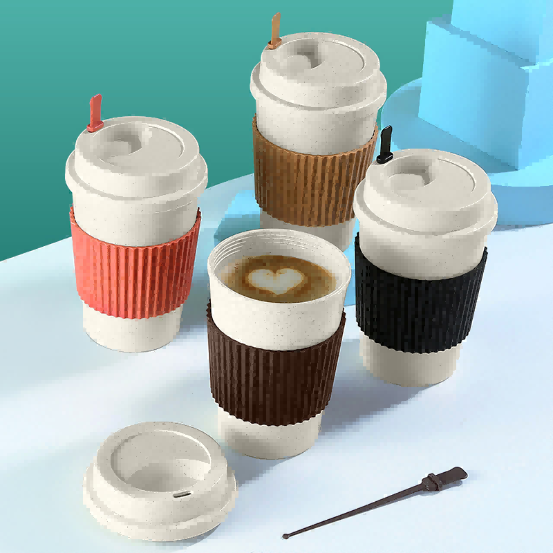 แก้วมัคท่องเที่ยวกาแฟฟางข้าวสาลี